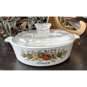Corning Ware L'Echalote Bubble  Lid  B 1 B 1 Quart Bowl/ Casserole W/Lid